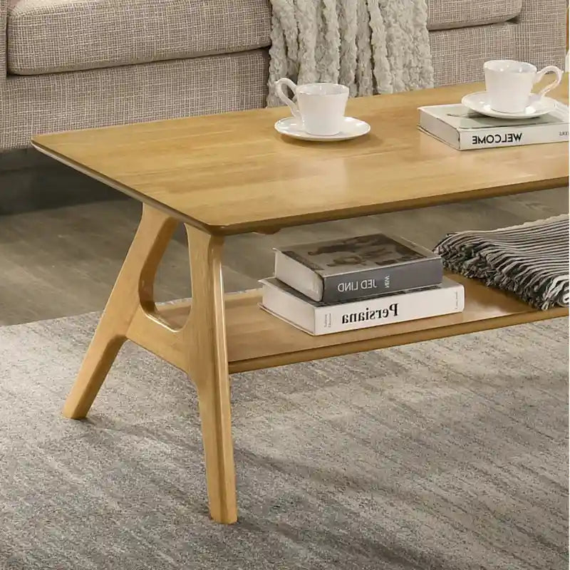Arona Mid-Century Modern Wood 3-Piece Coffee Table Set