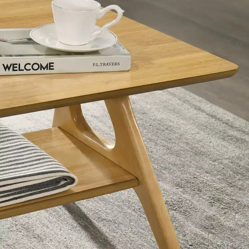 Arona Mid-Century Modern Wood 3-Piece Coffee Table Set