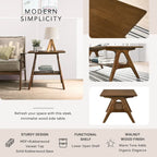 Arona Mid-Century Modern Wood 3-Piece Coffee Table Set