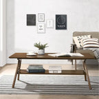 Arona Mid-Century Modern Wood 3-Piece Coffee Table Set
