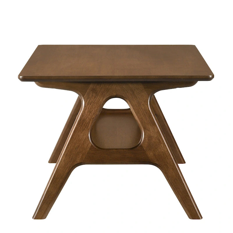 Arona Mid-Century Modern Wood 3-Piece Coffee Table Set