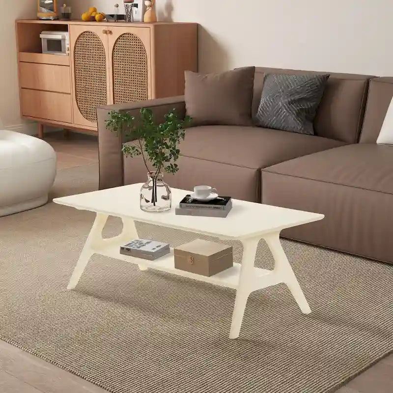 Arona Mid-Century Modern Wood 3-Piece Coffee Table Set