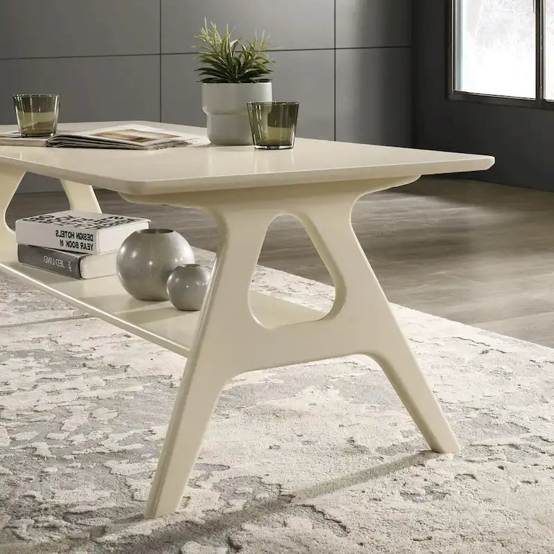 Arona Mid-Century Modern Wood 3-Piece Coffee Table Set