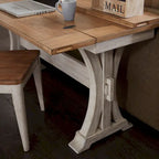 Farmhouse Reimagined Antique White Flip Lid Sofa Table