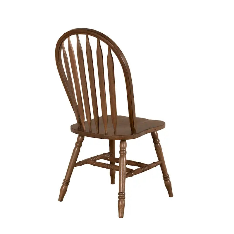 Carolina Crossing Antique Honey Distressed 5 Piece Pedestal Table Set