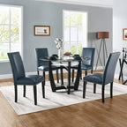 Faux Leather Kitchen Dining Accent Chairs Set of 2