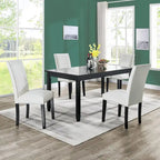 Faux Leather Kitchen Dining Accent Chairs Set of 2