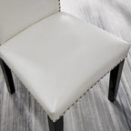 Faux Leather Kitchen Dining Accent Chairs Set of 2