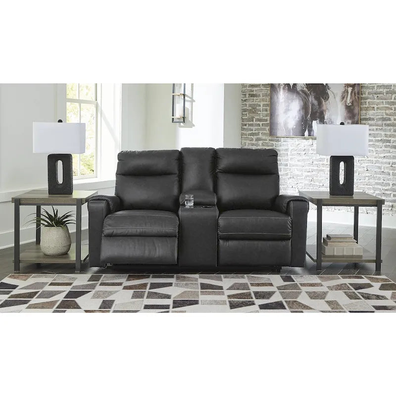 Barnsana Power Reclining Loveseat with Console
