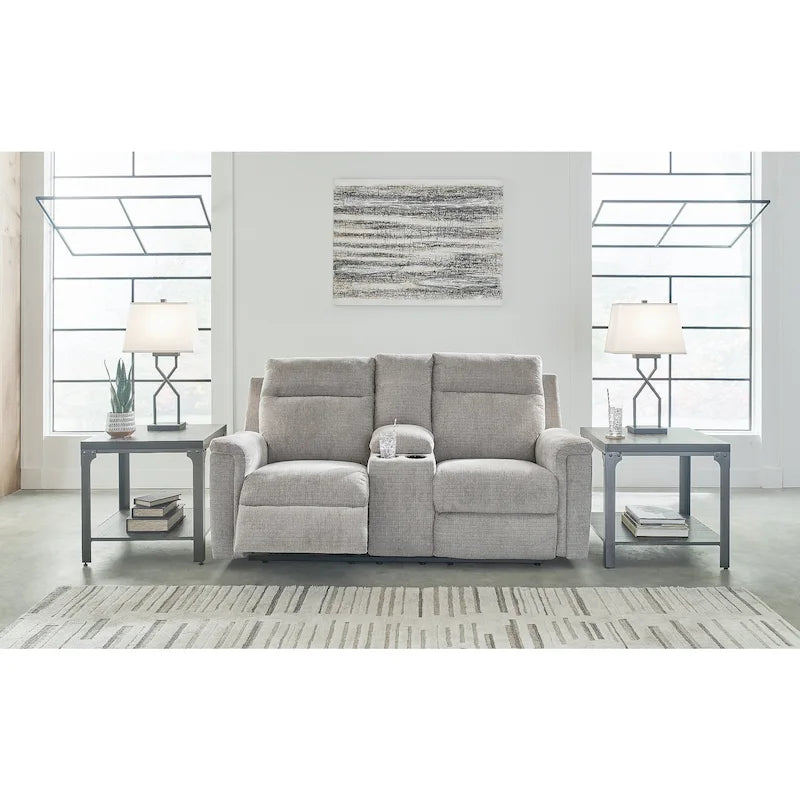 Barnsana Power Reclining Loveseat with Console