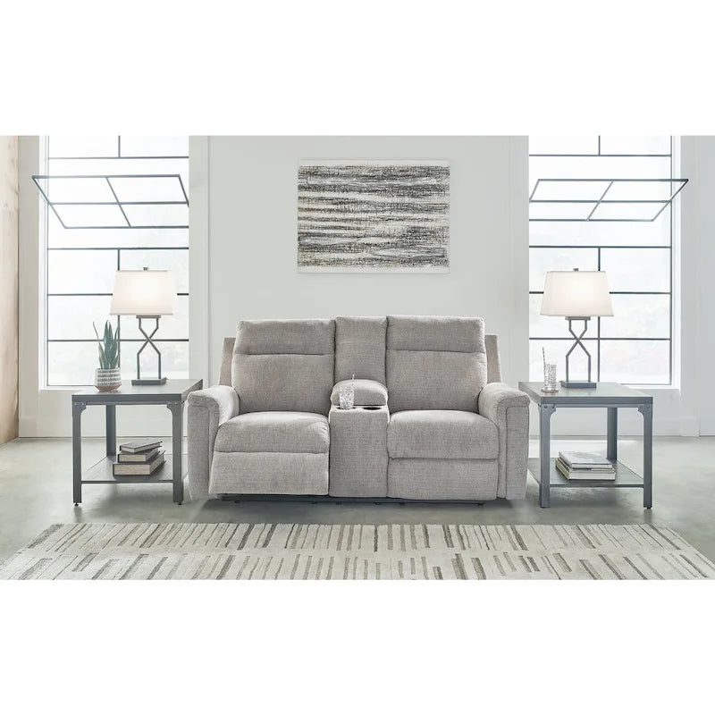  Barnsana Power Reclining Loveseat with Console