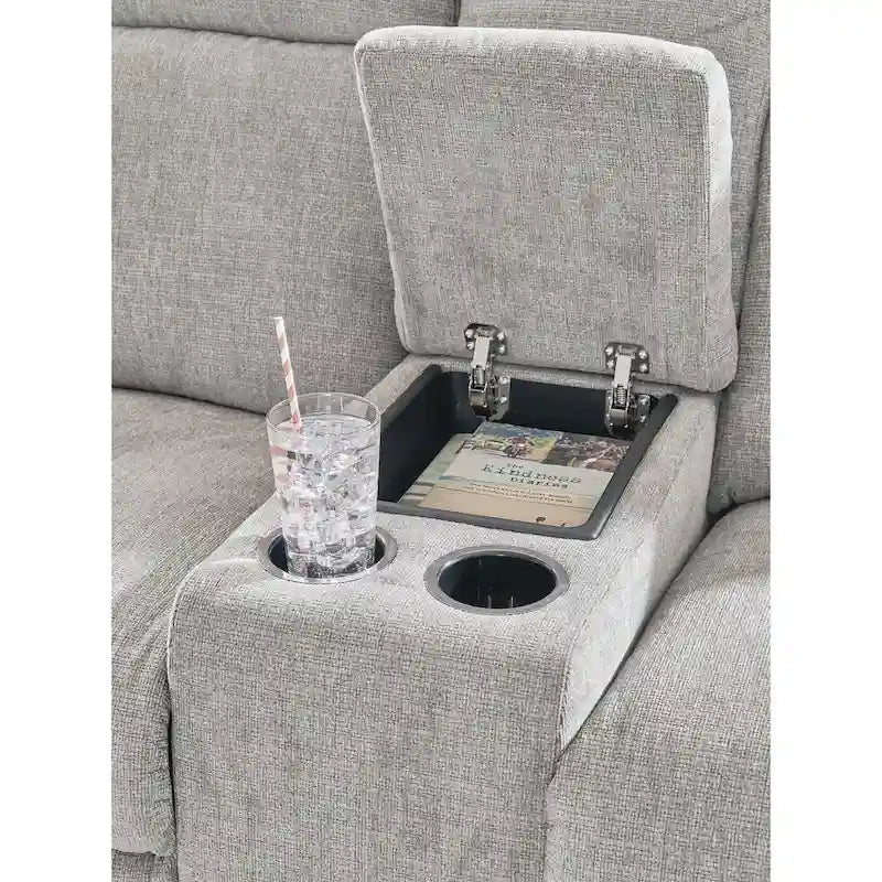 Barnsana Power Reclining Loveseat with Console