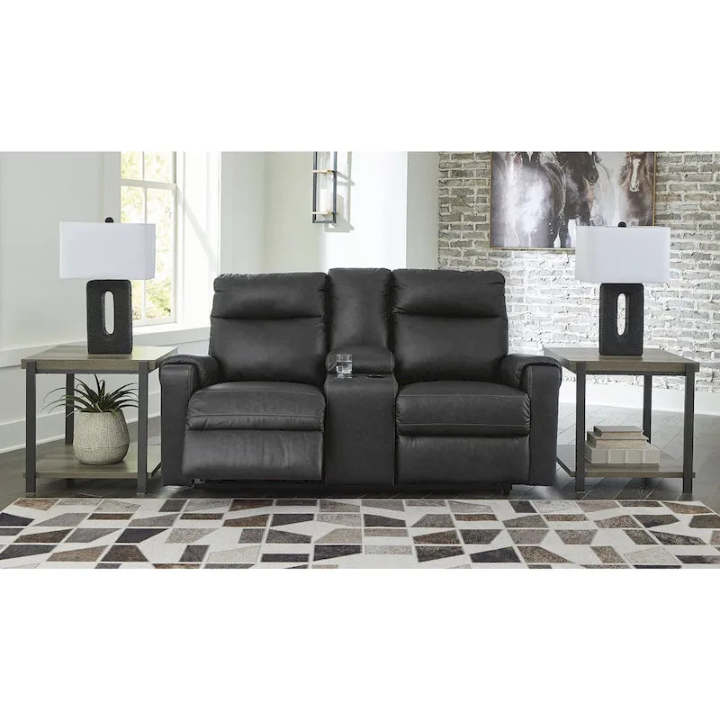 Barnsana Power Reclining Loveseat with Console