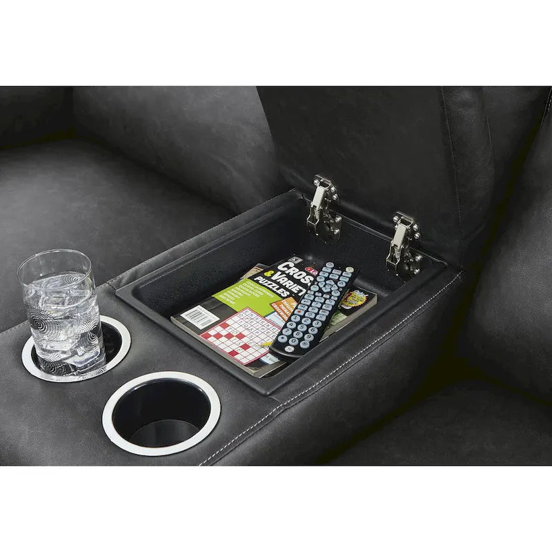 Barnsana Power Reclining Loveseat with Console