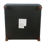 HomePop Luxury 32 Square Storage Ottoman