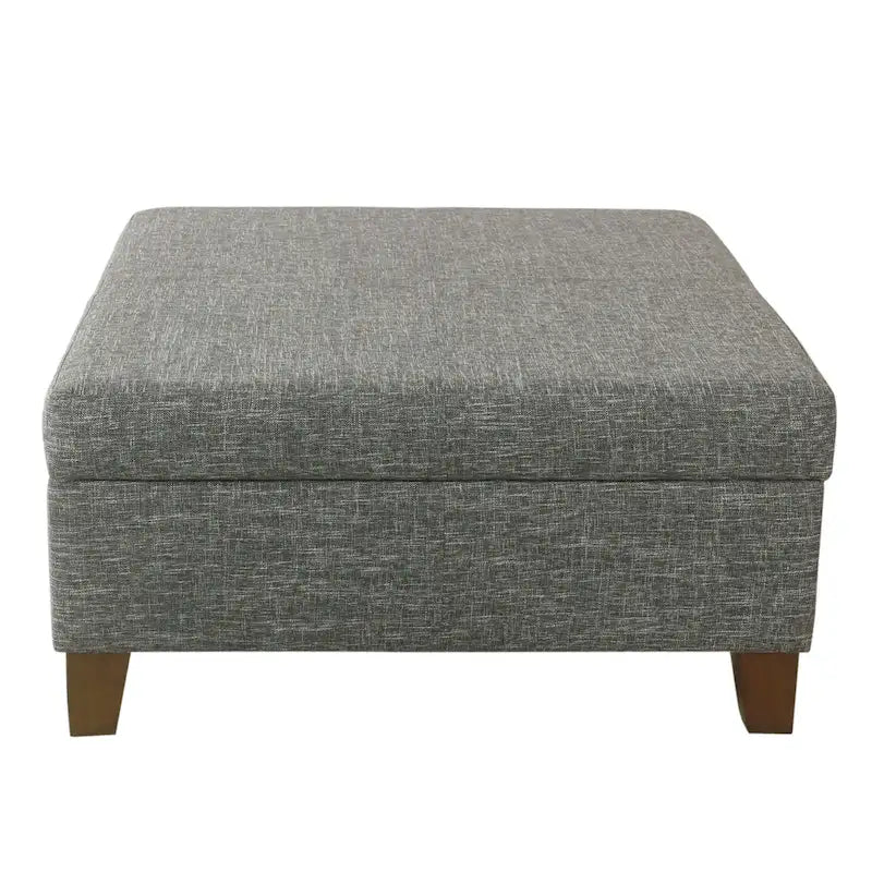 HomePop Luxury 32 Square Storage Ottoman