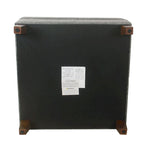 HomePop Luxury 32 Square Storage Ottoman