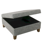HomePop Luxury 32 Square Storage Ottoman