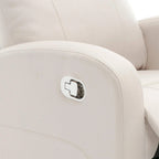 HOMYKA Modern Faux Leather Rocking Recliner with Swivel
