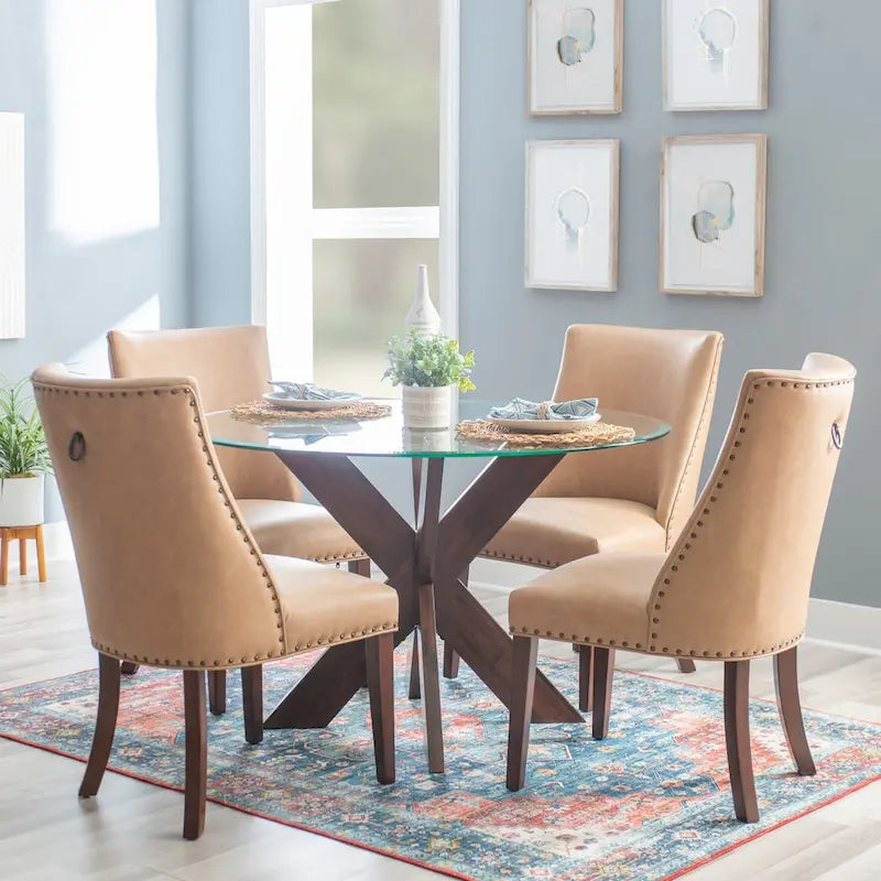 Allard Rustic Famhouse 5 Piece Dining Set