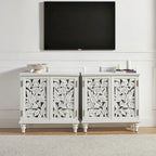 Alban Traditional 32Tall 2 Hollow Door Accent Cabinet with LED light Set of 2 by HULALA HOME