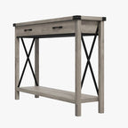 Narrow Sofa Table with 2 Drawers for Entryway