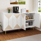 Moasis 55 Kitchen Buffet Cabinet with Storage Sideboard Buffet Table with Doors