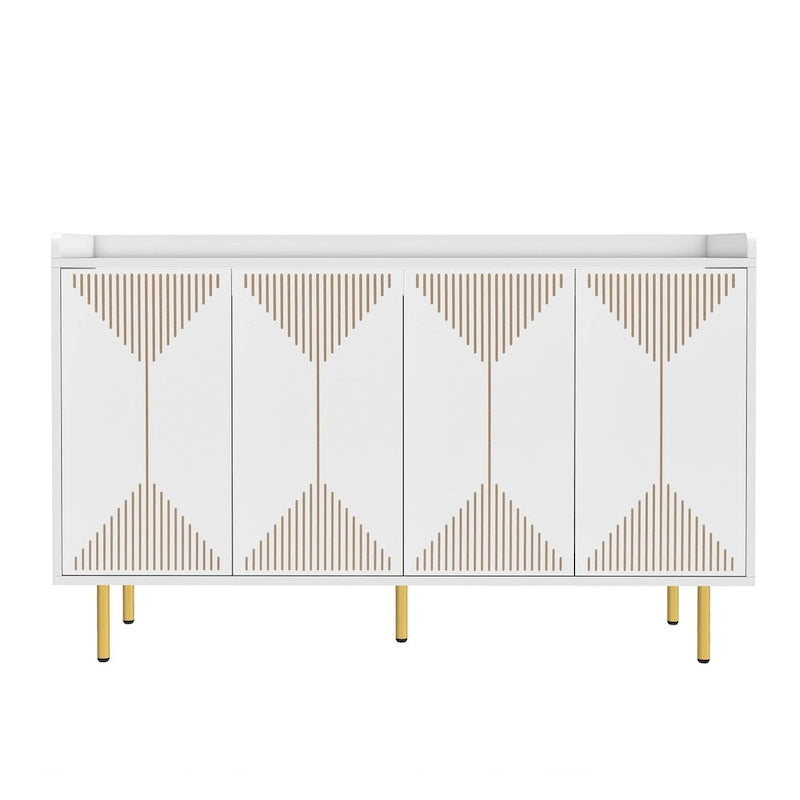 Moasis 55 Kitchen Buffet Cabinet with Storage Sideboard Buffet Table with Doors