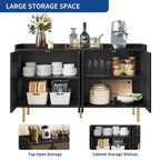 Moasis 55 Kitchen Buffet Cabinet with Storage Sideboard Buffet Table with Doors