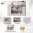 CraftPorch Simple Clean-Lines Wooden Sideboard