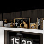 Entertainment Center with Electric Fireplace - 81W - White or Black