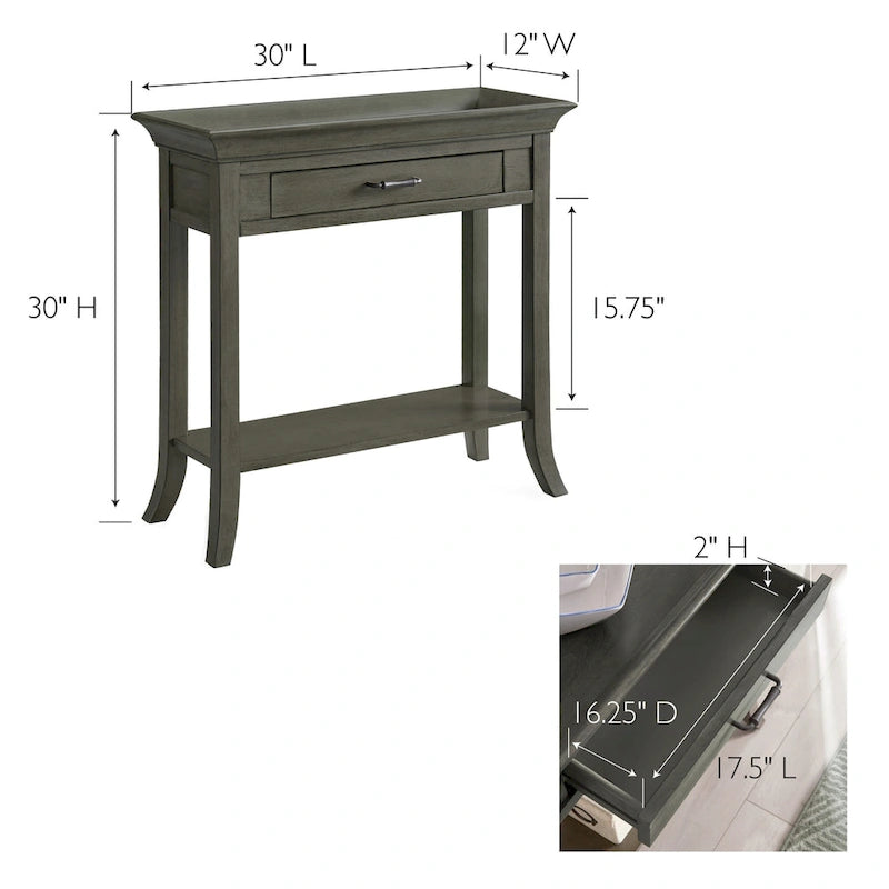 Traditional Tray Edge Console Hall Stand