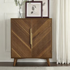 Art Leon Handcrafted Wood Sideboard with 2 Doors