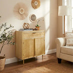 Art Leon Handcrafted Wood Sideboard with 2 Doors