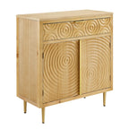 Art Leon Handcrafted Wood Sideboard with 2 Doors
