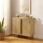 Art Leon Handcrafted Wood Sideboard with 2 Doors