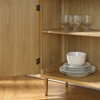 Art Leon Handcrafted Wood Sideboard with 2 Doors