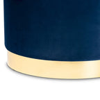Marisa Glam and Luxe Upholstered Storage Ottoman