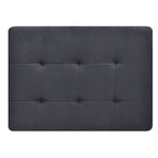 Microsuede Tufted Ottoman