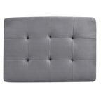 Microsuede Tufted Ottoman