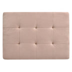 Microsuede Tufted Ottoman