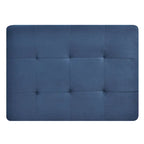 Microsuede Tufted Ottoman