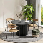 Solid Wood 46 Round Dining Table for 4 People Nordic style - 46*30