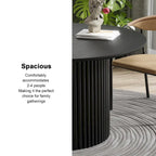 Solid Wood 46 Round Dining Table for 4 People Nordic style - 46*30