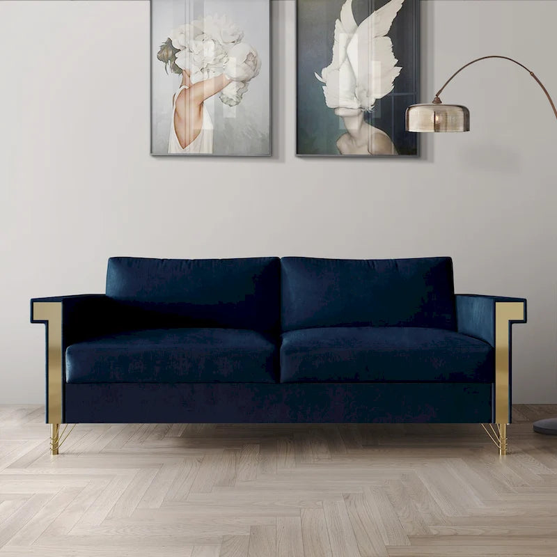 CraftPorch Luxurious Velvet Upholstered Sofa