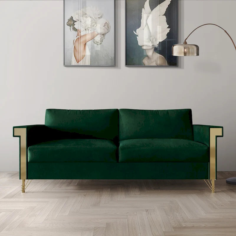 CraftPorch Luxurious Velvet Upholstered Sofa