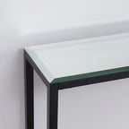 Ham Long Narrow Console Table with Mirrored Top