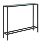 Ham Long Narrow Console Table with Mirrored Top