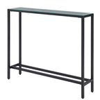 Ham Long Narrow Console Table with Mirrored Top