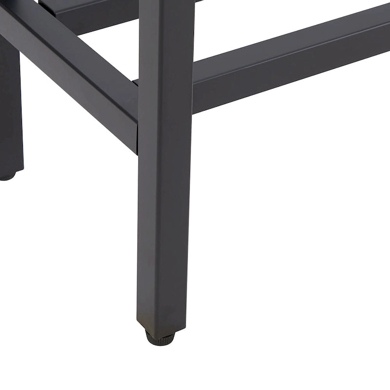 Ham Long Narrow Console Table with Mirrored Top